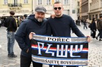 Prag: Hrvatski navijači u gradu