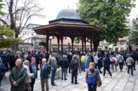 Sarajevo: Dženaza za Halida Bešlića u Gazi Husrev-begovoj džamiji