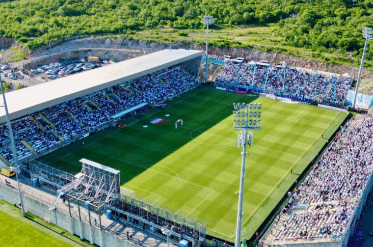 rujevica stadion panorama dron hnk rijeka