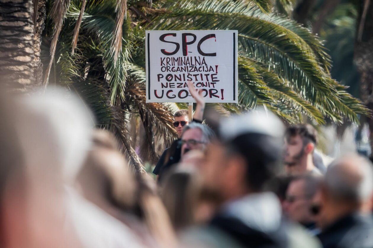 Split: Torcida na Rivi održala prosvjed