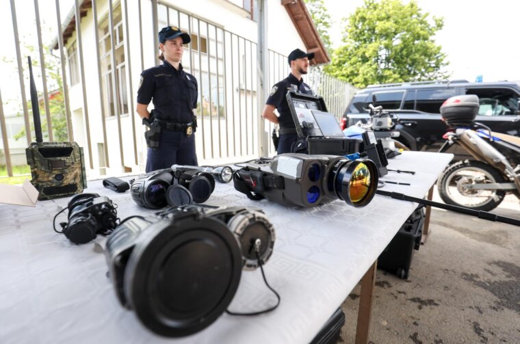 Zagreb: Obilazak granice s ministrom Božinovićem povodom Salzburškog foruma