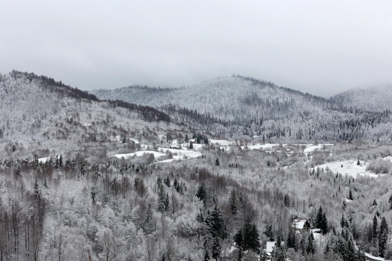 Snijeg je zabijelo Gorski Kotar