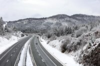 Snijeg je zabijelo Gorski Kotar