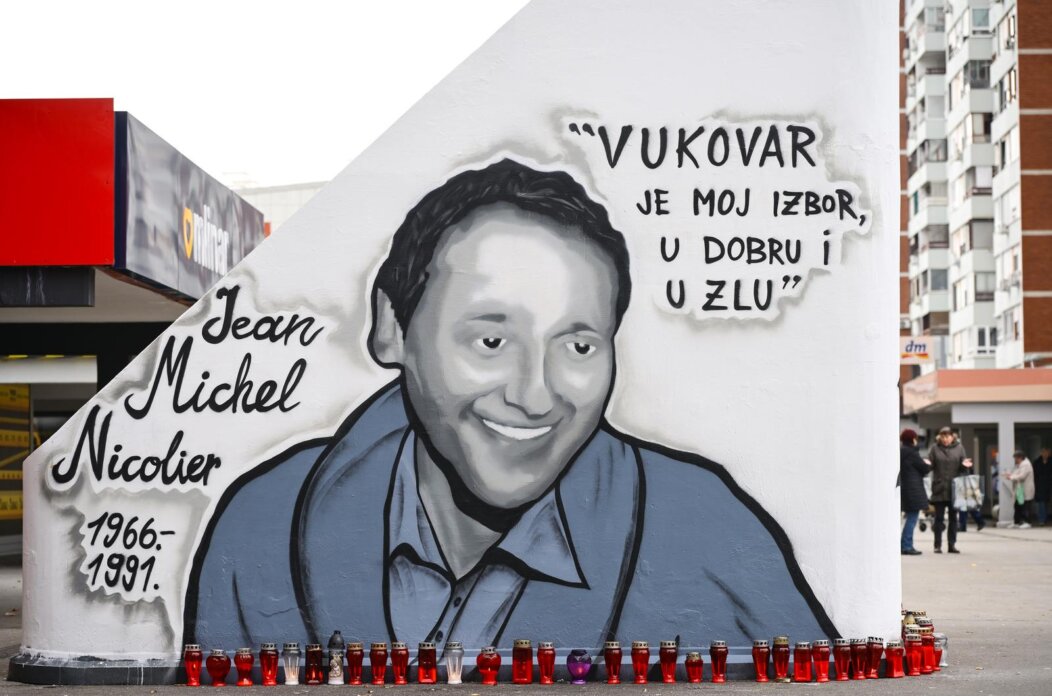 Zagreb: Novi mural posvećen vukovarskom heroju Jean Michelu Nicolieru