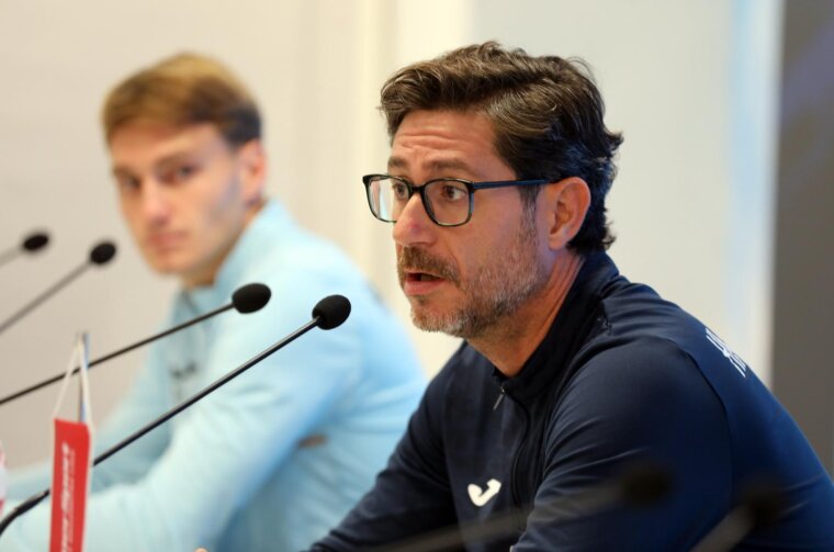 Rijeka: Konferencija trenera Victora Sancheza i igrača Tonija Fruka na Rujevici