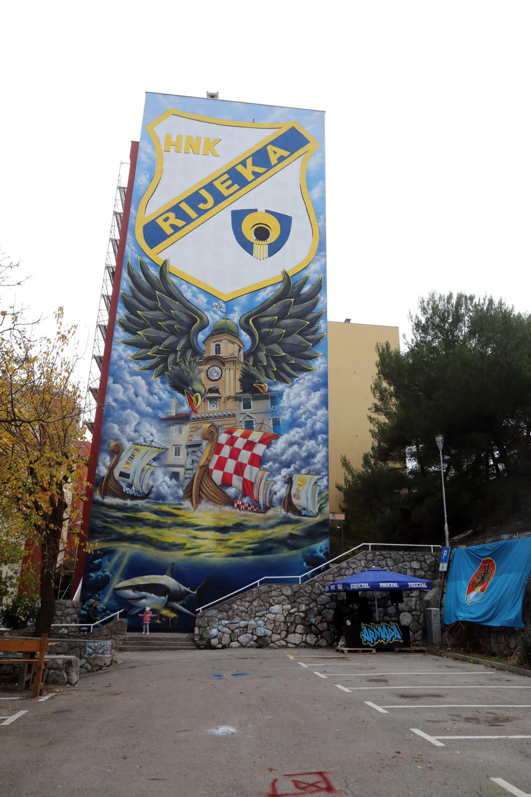 Rijeka: Svečano predstavljanje murala sa simbolima grada, Armade, HNK Rijeke i Hrvatske