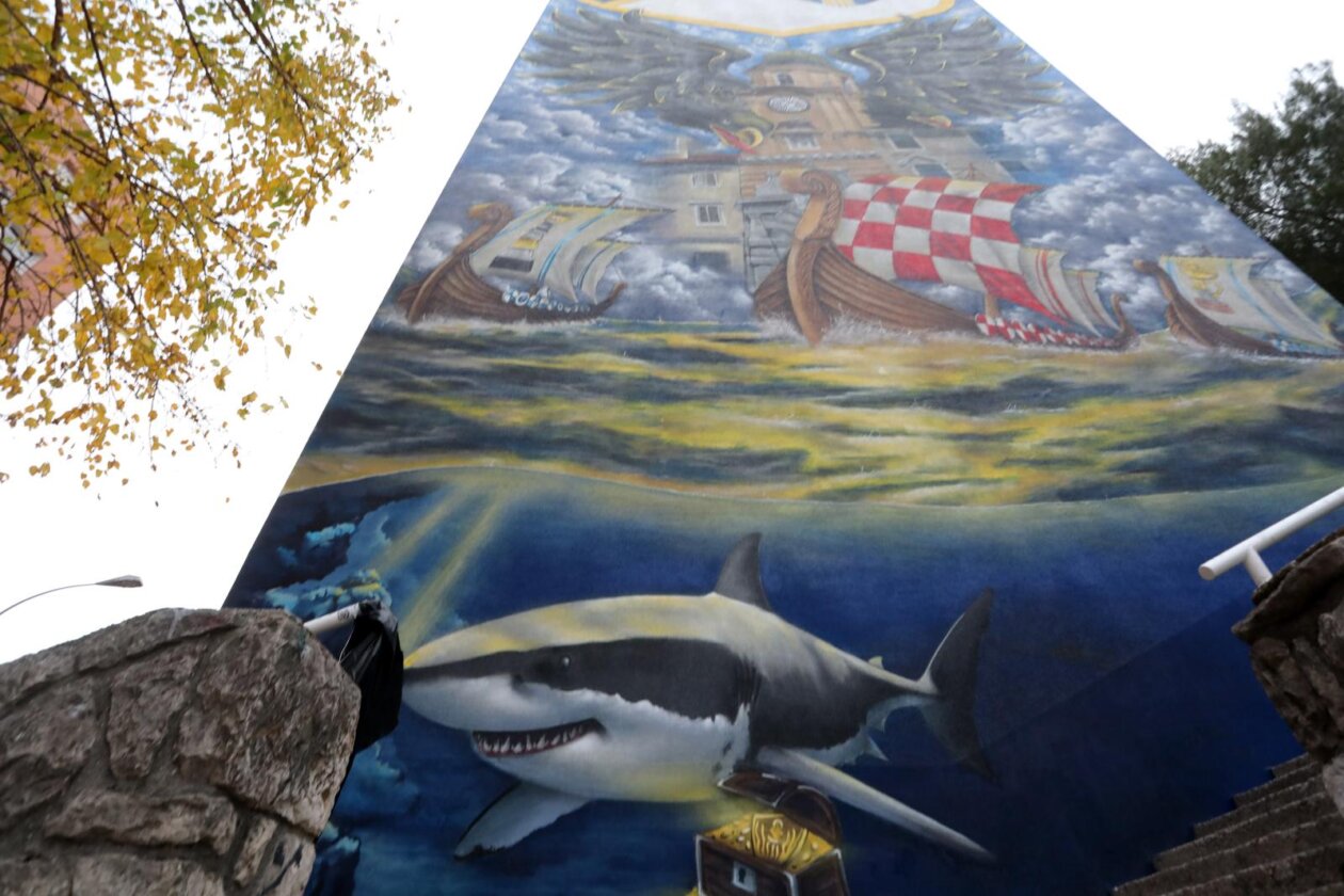 Rijeka: Svečano predstavljanje murala sa simbolima grada, Armade, HNK Rijeke i Hrvatske