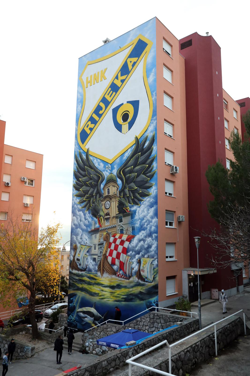 Rijeka: Svečano predstavljanje murala sa simbolima grada, Armade, HNK Rijeke i Hrvatske