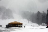 Platak: Zbog lošeg vremena malobrojni izletnici uživaju u snijegu