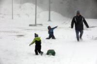 Platak: Zbog lošeg vremena malobrojni izletnici uživaju u snijegu