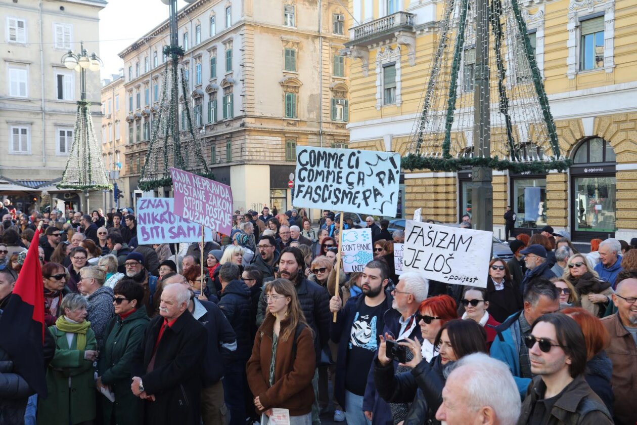 Rijeka: Prosvjedni marš Ujedinjeni protiv fašizma