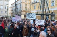 Rijeka: Prosvjedni marš Ujedinjeni protiv fašizma