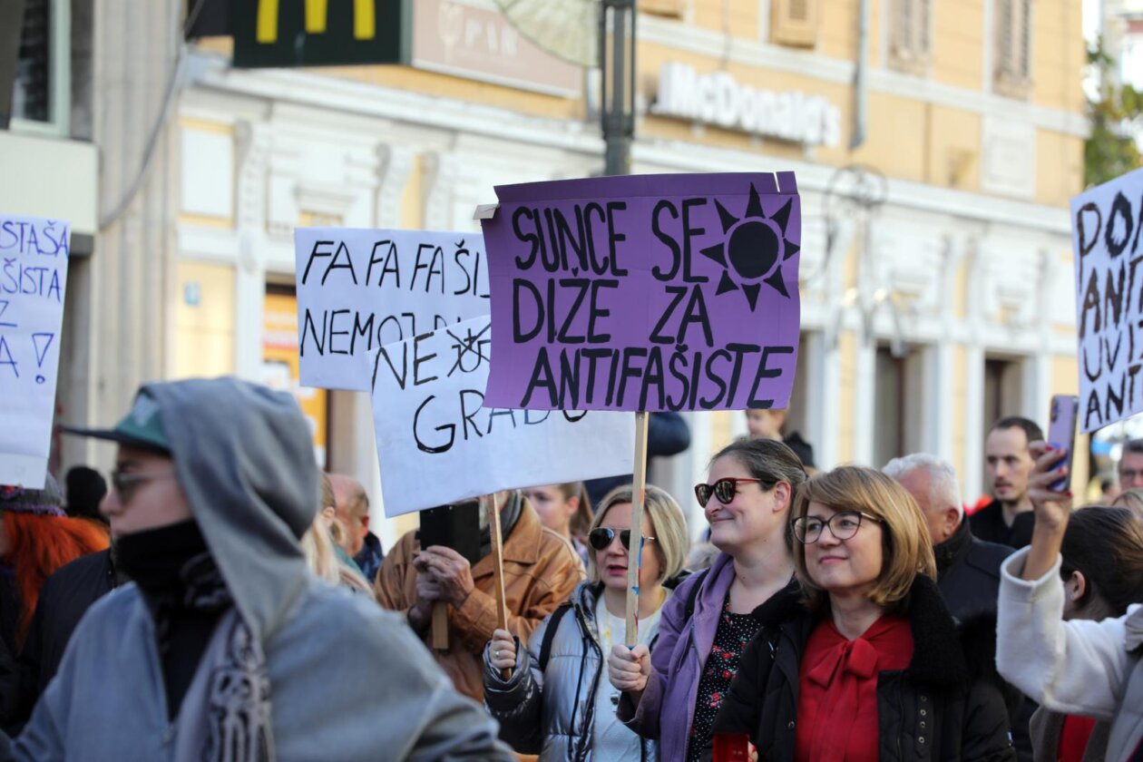 Rijeka: Prosvjedni marš Ujedinjeni protiv fašizma