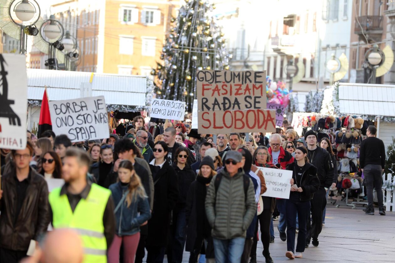 Rijeka: Prosvjedni marš Ujedinjeni protiv fašizma