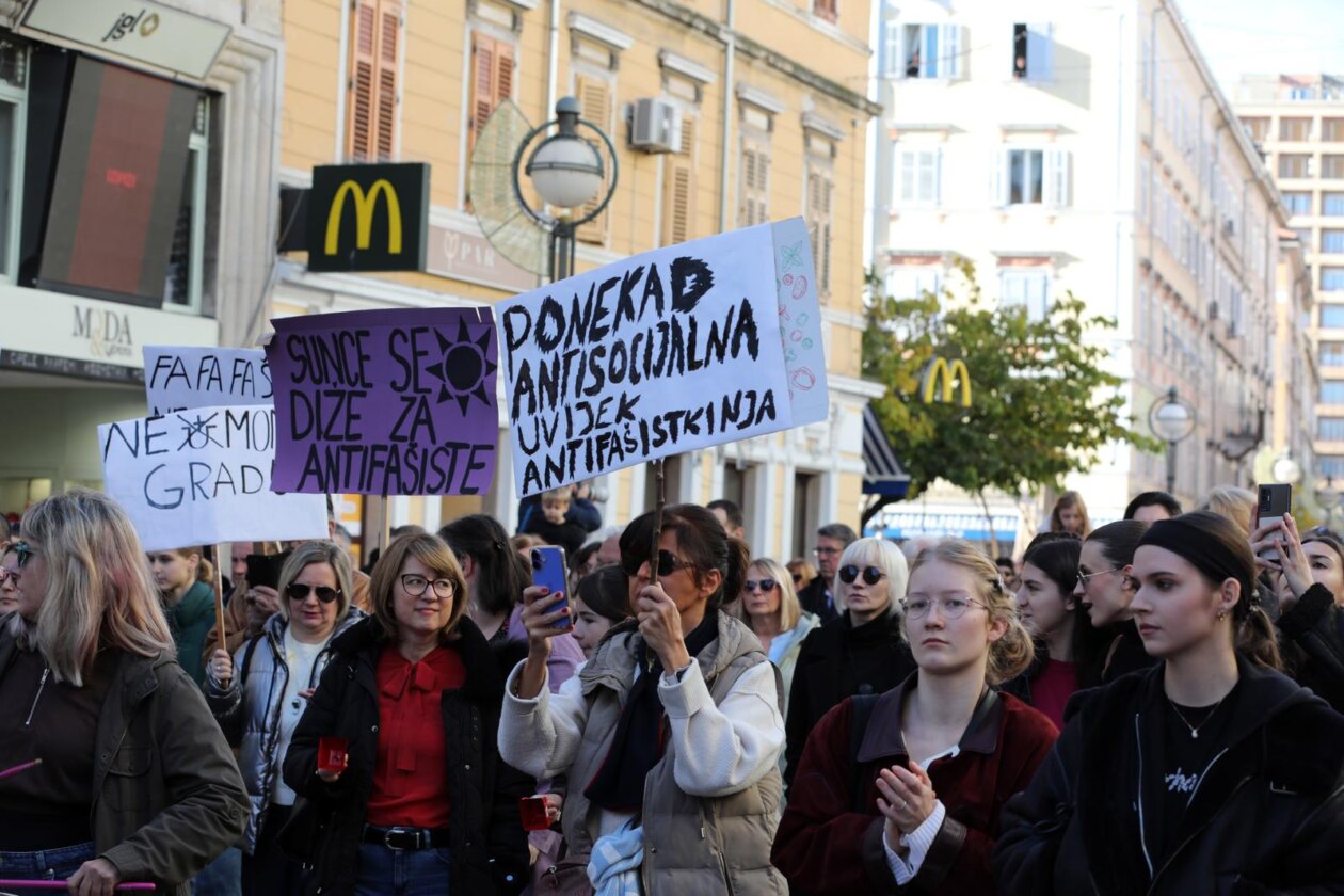 Rijeka: Prosvjedni marš Ujedinjeni protiv fašizma