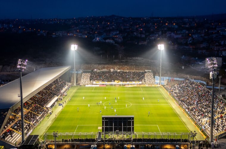 stadion rujevica panorama reflektori hnk rijeka