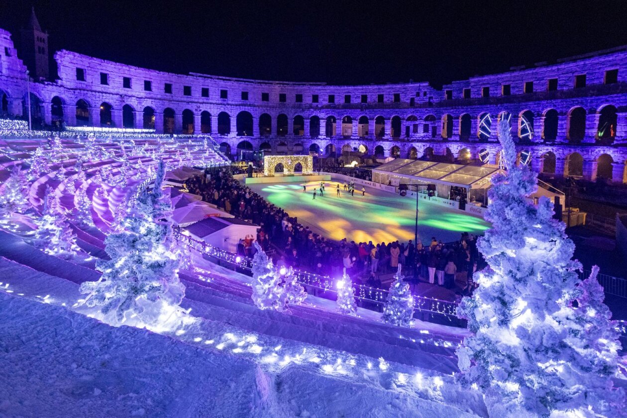 Pula: Svečano otvorenje klizališta u Areni Pula: Svečano otvorenje klizališta u Areni