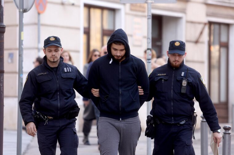 Rijeka: Privođenje Frana Brnelića, osumnjičenog za ubojstvo svoje djevojke