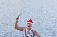 Fužine: Opatijski Kukali okupali se u hladnom jezeru Bajer