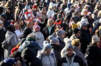 Doček Nove godine u podne u centru Fužina