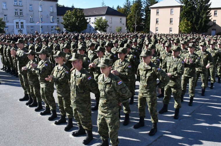 Požega: Svečana prisega 47. naraštaja ročnika na dragovoljnom vojnom  osposobljavanju