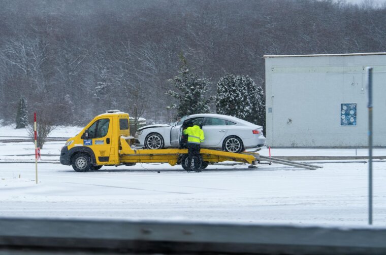 Zimski uvjeti na A1 između čvora Otočac i Gospić