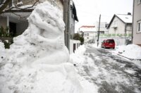 Zagreb:  Erotska skulptura od snijega