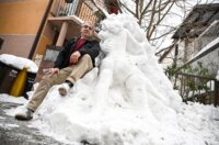 Zagreb:  Erotska skulptura od snijega