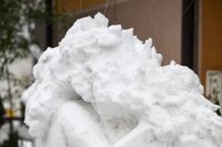 Zagreb:  Erotska skulptura od snijega