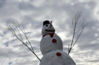 Banovci: Mještani napravili snjegovića visokog sedam i pol metara