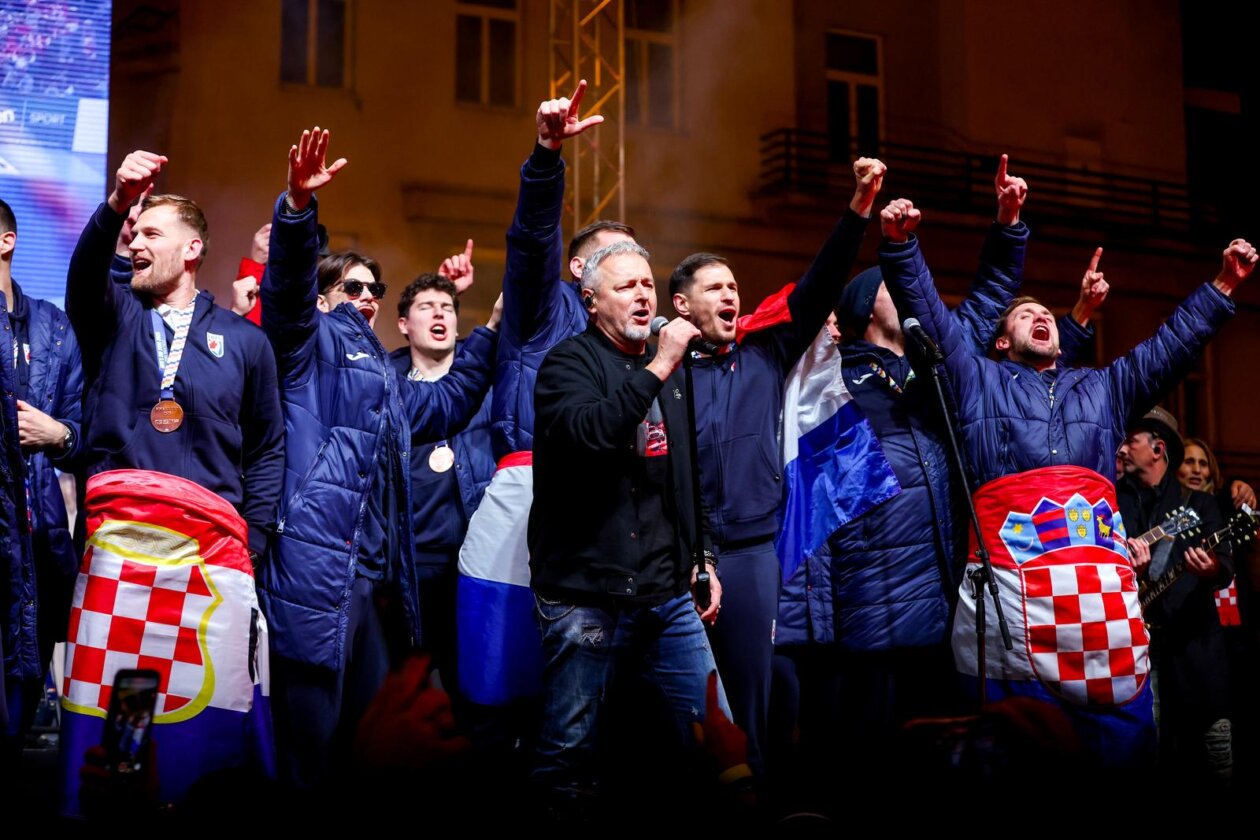 Zagreb: Svečani doček rukometnih reprezentativaca nakon osvojene bronce na Europskom prvenstvu