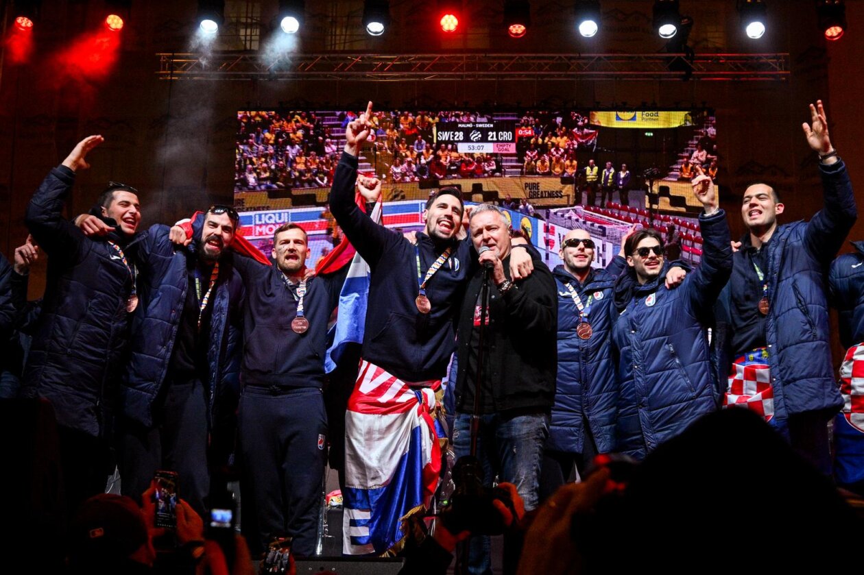 Zagreb: Svečani doček rukometnih reprezentativaca nakon osvojene bronce na Europskom prvenstvu
