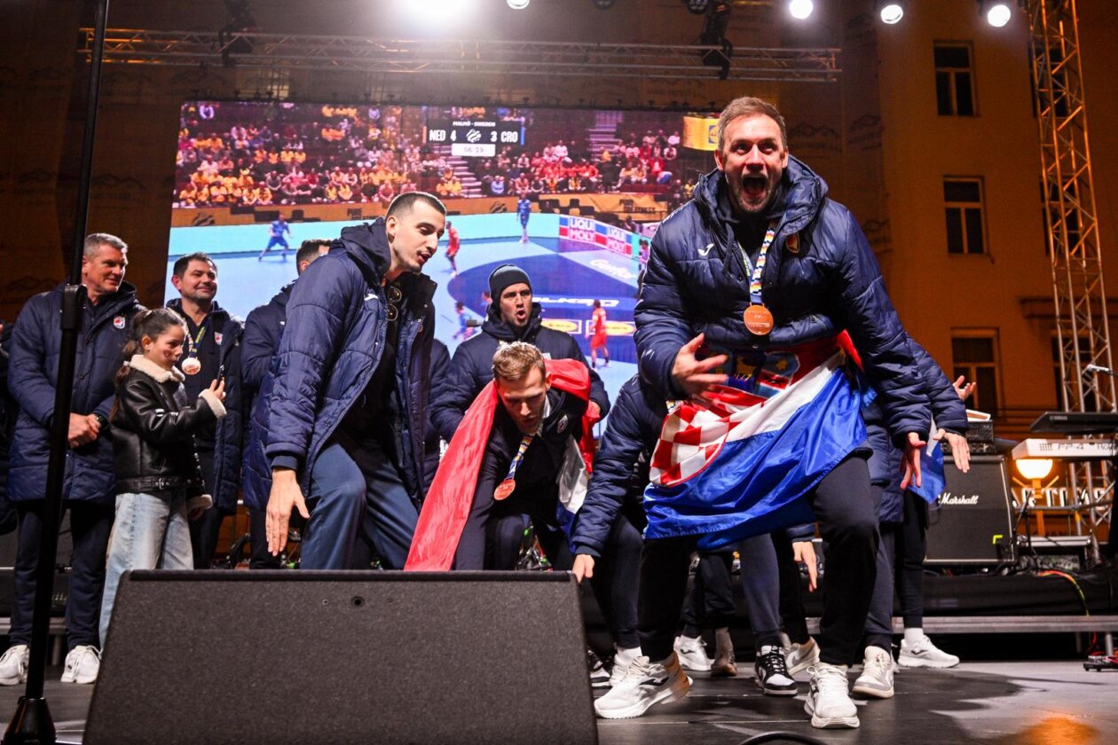 Zagreb: Svečani doček rukometnih reprezentativaca nakon osvojene bronce na Europskom prvenstvu