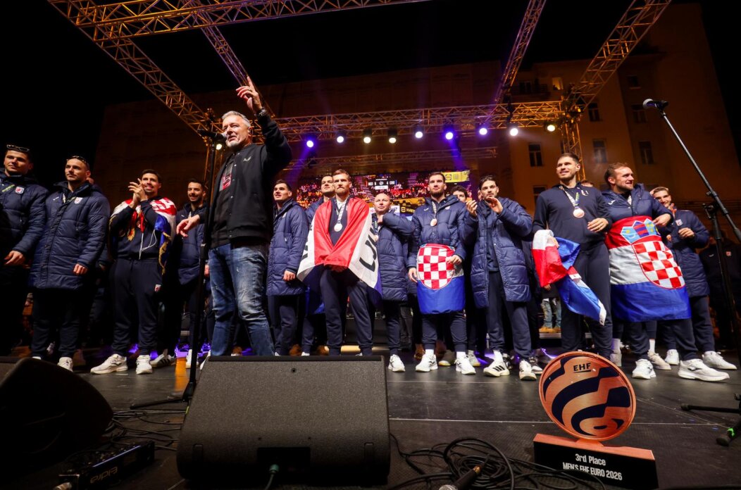 Zagreb: Svečani doček rukometnih reprezentativaca nakon osvojene bronce na Europskom prvenstvu