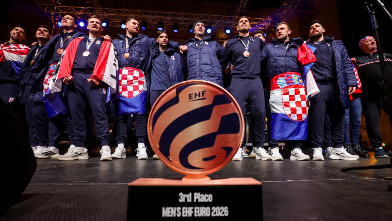 Zagreb: Svečani doček rukometnih reprezentativaca nakon osvojene bronce na Europskom prvenstvu