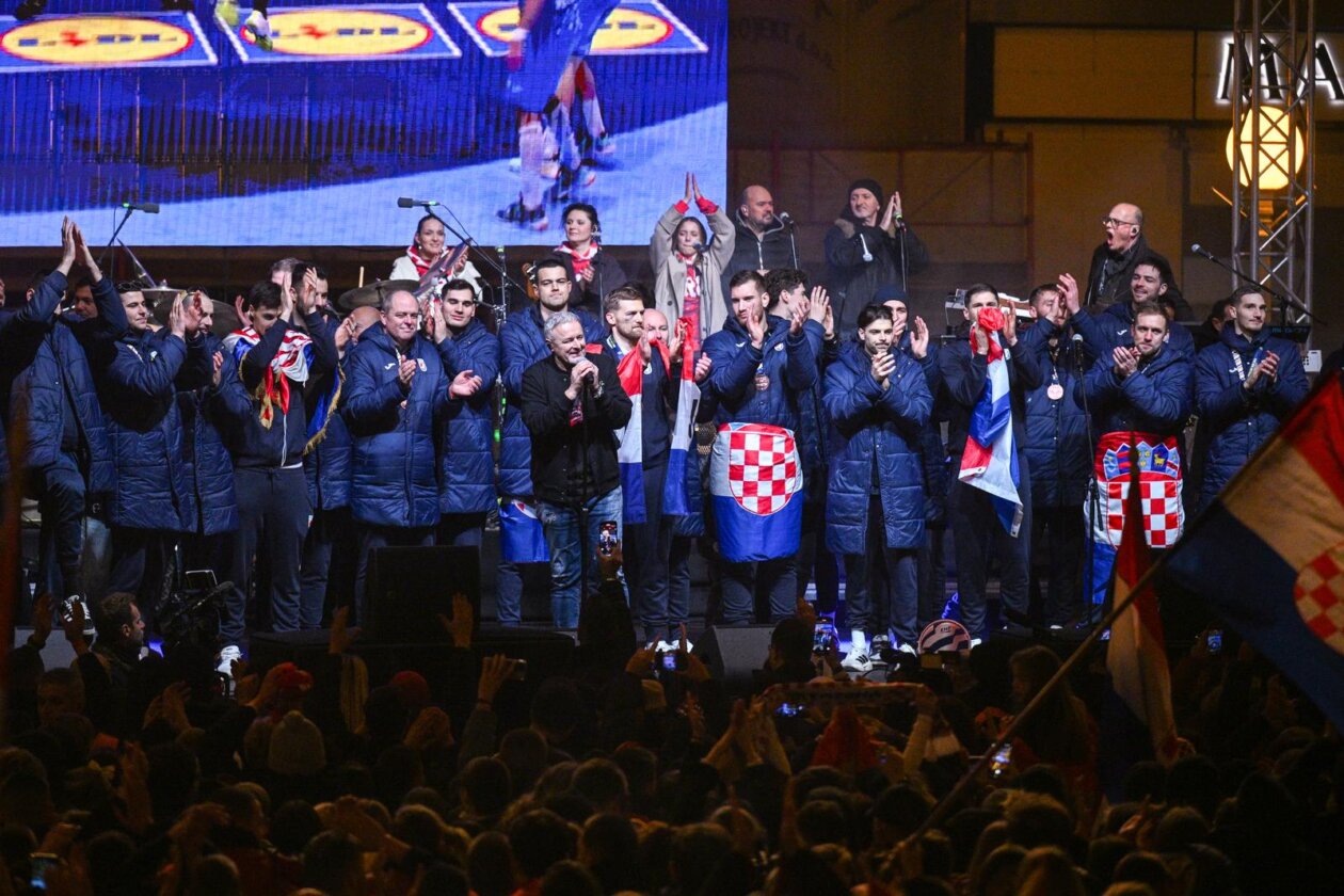 Zagreb: Svečani doček rukometnih reprezentativaca nakon osvojene bronce na Europskom prvenstvu
