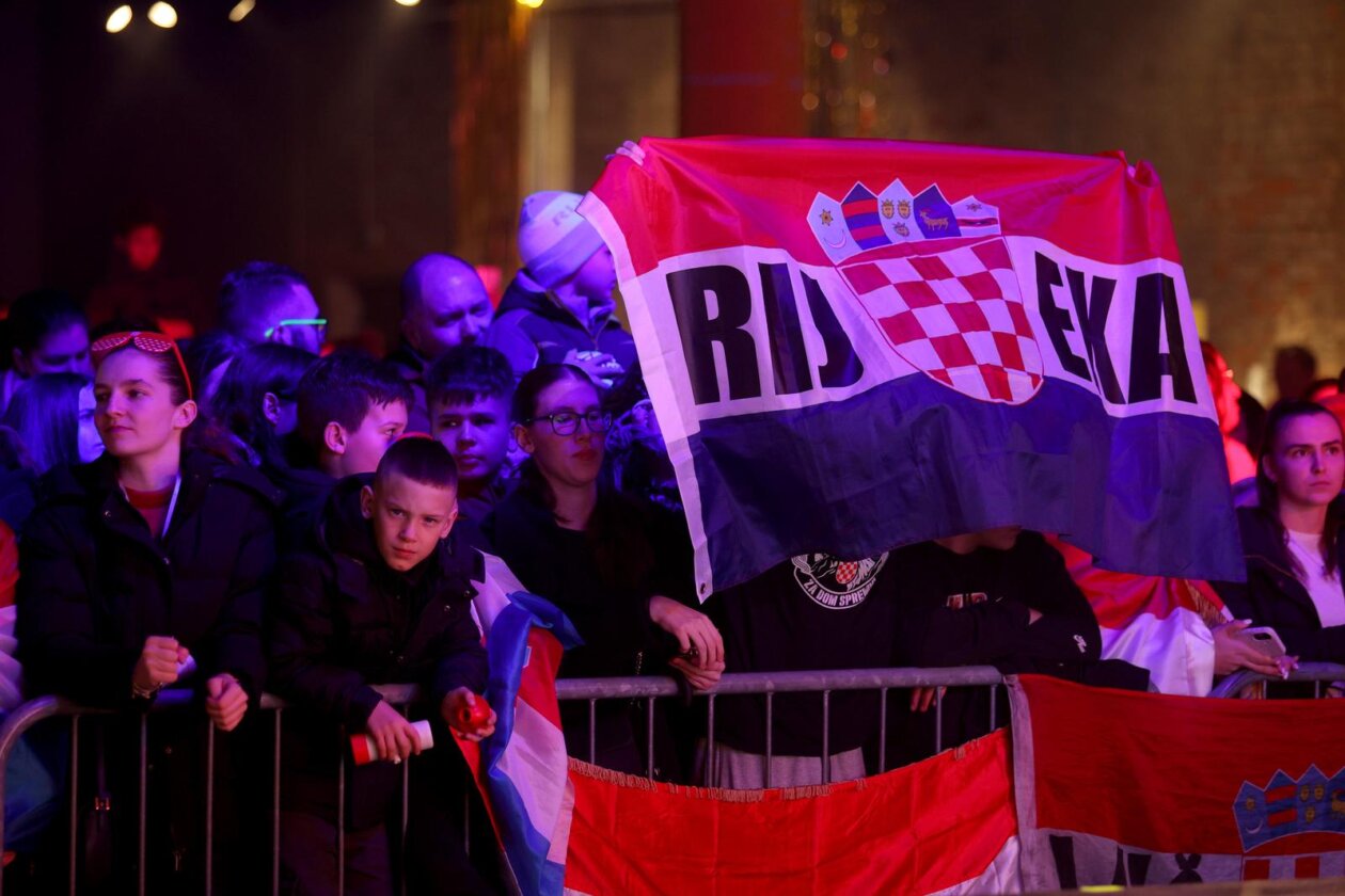 Rijeka: Doček za brončane rukometaše Tina Lučina, Verona Načinovića, Filipa Glavaša, Dinu Slavića