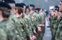 Zagreb: Svečani ispraćaj 8. hrvatskoga kontingenta u NATO-ovu aktivnost prednjih kopnenih snaga u Mađarsku