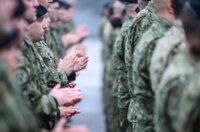 Zagreb: Svečani ispraćaj 8. hrvatskoga kontingenta u NATO-ovu aktivnost prednjih kopnenih snaga u Mađarsku