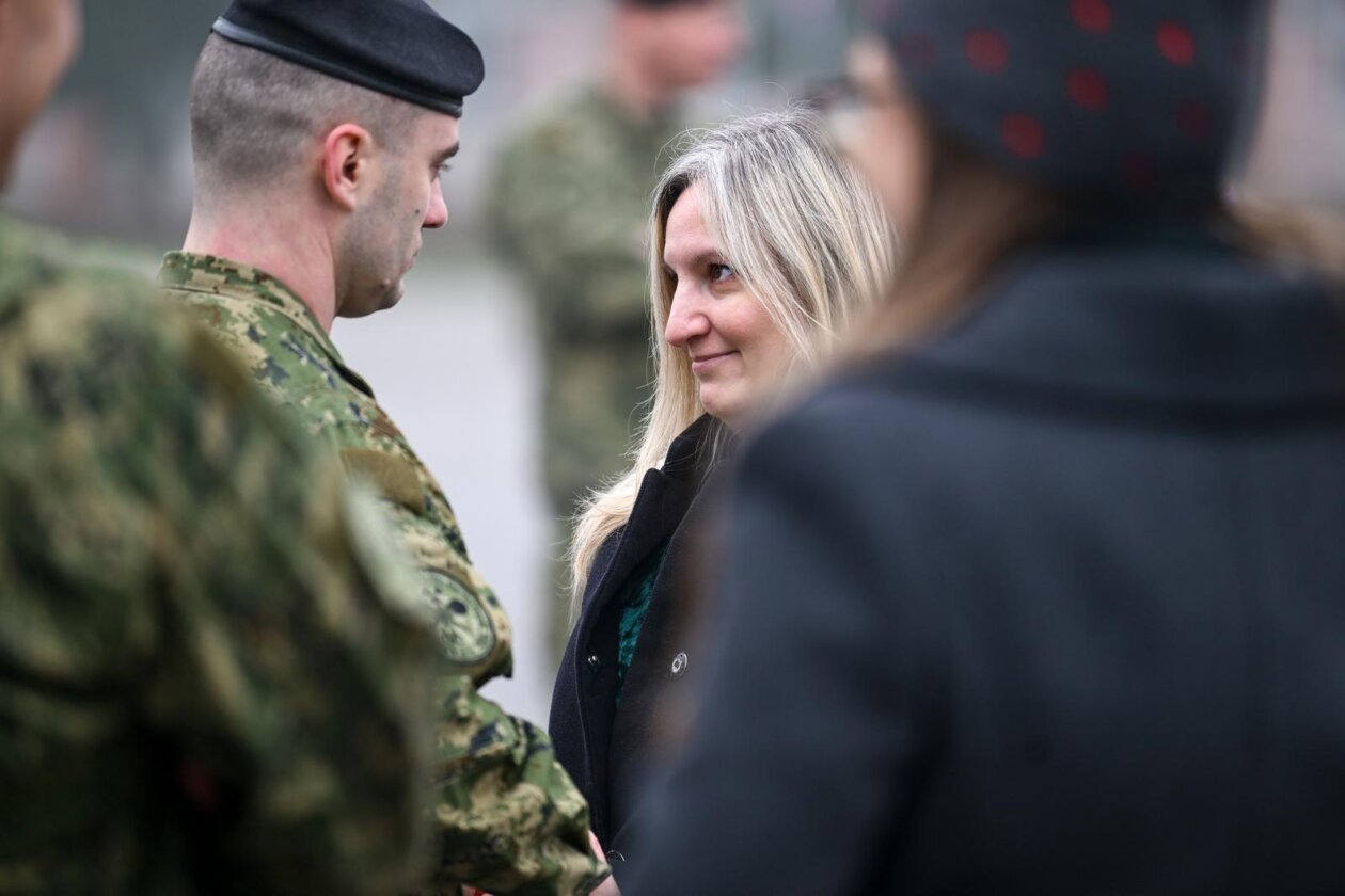 Zagreb: Svečani ispraćaj 8. hrvatskoga kontingenta u NATO-ovu aktivnost prednjih kopnenih snaga u Mađarsku