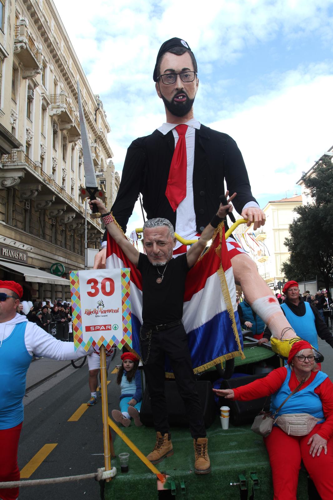 Rijeka: Tradicionalnom Međunarodnom karnevalskom povorkom završio 43. Riječki karneval