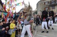 Rijeka: Doček Halubajskih zvončara u centru grada