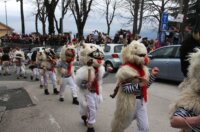 Rijeka: Doček Halubajskih zvončara u centru grada