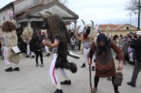 Rijeka: Doček Halubajskih zvončara u centru grada