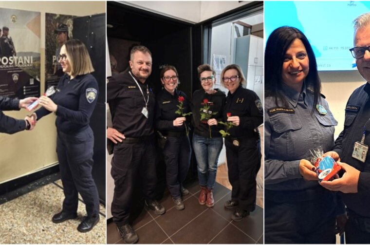 POLICIJA DARIVANJE 8. MART 2026