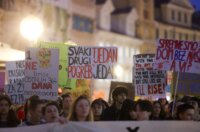 Rijeka: Noćni marš za Osmi mart