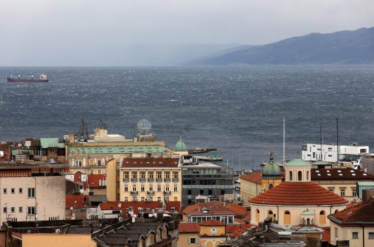Rijeka: Jaka bura na riječkom području