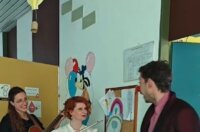 Glazbenice i klaun CRVENIH NOSOVA u KBC-u Osijek