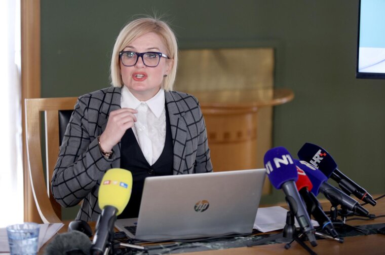 Rijeka: Konferencija za medije gradonačelnice Ive Rinčić