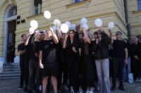 ibenik: ibenski  maturanti su norijadu posvetili Luki Milovcu sa 19 minuta utnje i 19 bijelih balona